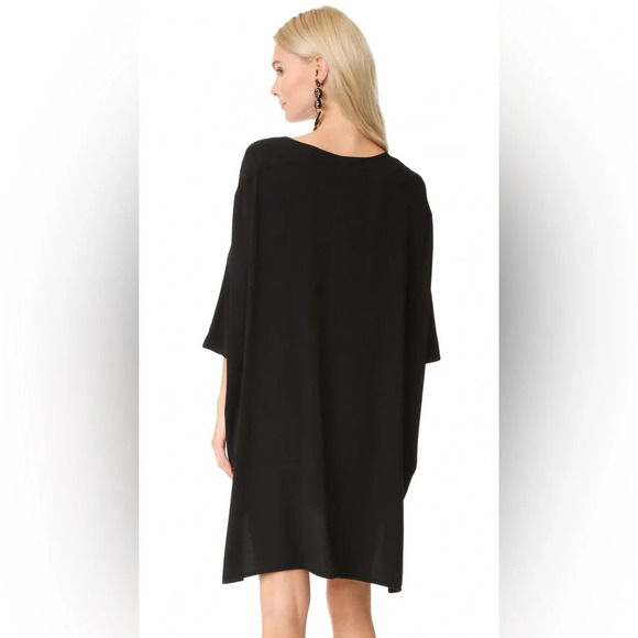 Diane Von Furstenberg Minimalist Madera Black Crepe Dress, size “P” Small - Picture 6 of 16